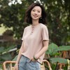 西子/春分莱赛尔手钩钩花春夏百搭高密短袖针织T恤/MSYF0687 商品缩略图2