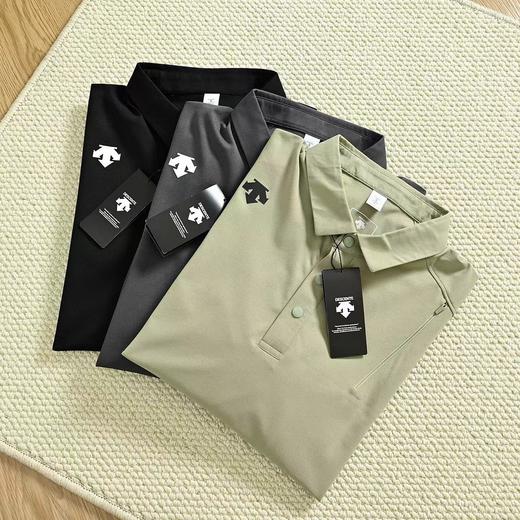 F032555小翻领门襟排扣运动商务设计款长袖POLO衫上衣 商品图2