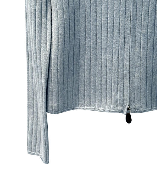 女款双拉链羊绒针织衫毛衣开衫la015 商品图2