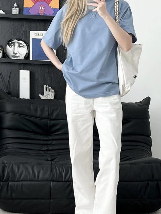 驴家 25ss压纹字母logo短袖T恤 三色可选 商品图7