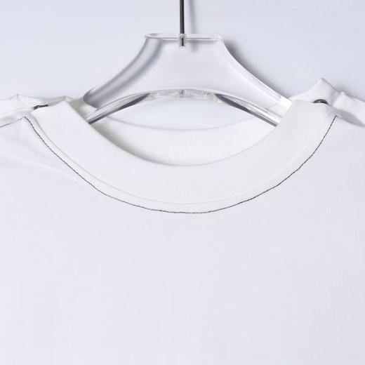 824SDSA男装2026新款高贵轻奢潮牌胸前撞色字母圆领短袖T恤百搭宽松 商品图2