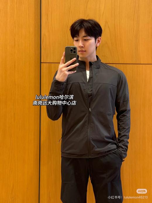 lulu 新品Stretch Ventilated男士跑步夹克户外防晒服 商品图5