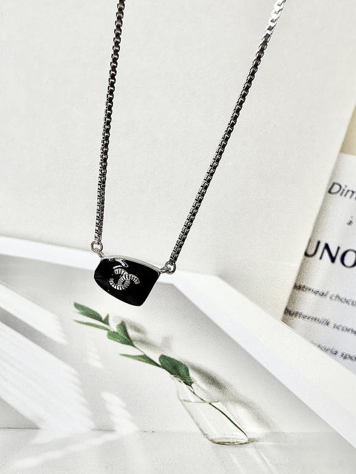 THS-无 香家 中古三层无需搭配的多链条项链 CU1343 商品图7