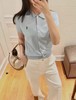 F032525春夏新款休闲百搭翻领领口小马刺绣针织Polo衫T恤 商品缩略图12