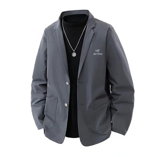 F032510早春新款男士运动休闲百搭早春针织长袖西装外套 商品图1