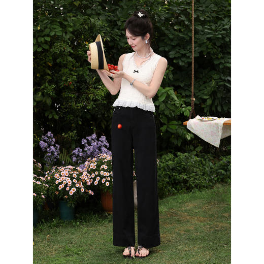 鹿向南【0328/20:00新品前一小时7折】杏色牛仔裤 商品图4