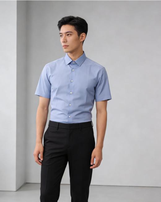 G2000男装SS26商场新款【免烫防皱/100%棉】短袖衬衫61131312 商品图0