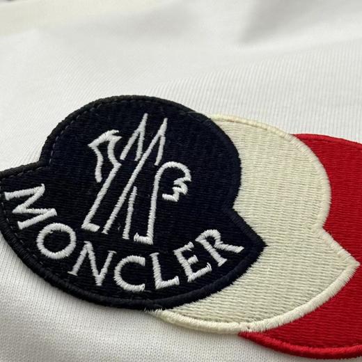 F032516新款情侣款时尚百搭平纹三色叠加LOGO短袖T恤 商品图7