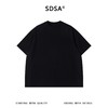 SDSA男装2026新款高贵轻奢美式撞色后背印花字母圆领短袖T恤百搭 商品缩略图0