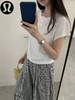 F032540一包两件春夏款慵懒感短款修身休闲运动百搭女士短袖T恤 商品缩略图9
