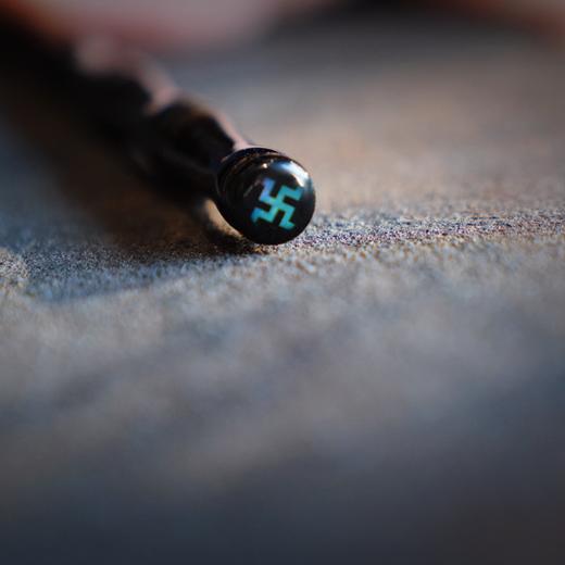 【沉华·醉清风大漆发簪】竹节、银铂金箔螺细、万字纹国风古风汉服 商品图5