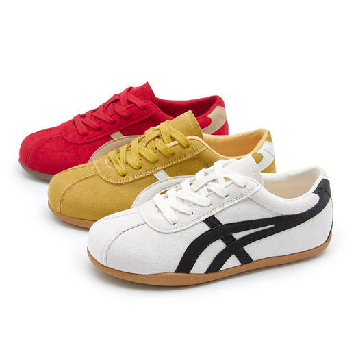 【限时秒杀】西遇德训鞋女款2026春季新款巨好看阿甘鞋百搭软底红色休闲板鞋子V0566356 商品图4