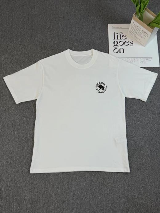 F032544男女同款日常通勤宽松情侣半袖圆形徽标短袖T恤 商品图2