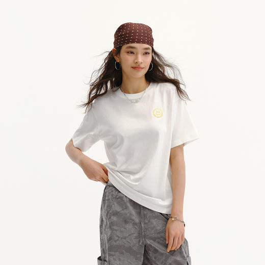 商场同款|森马emoji™ 联名系列短袖T恤女夏印花纯棉2026新款衣服 商品图2