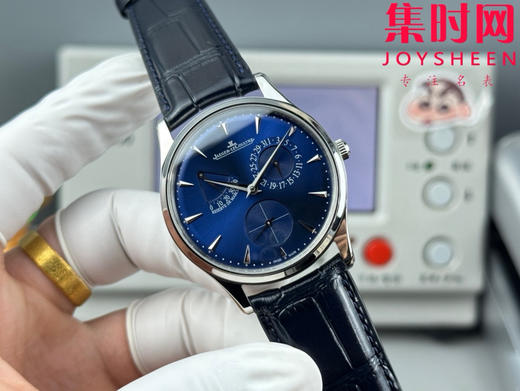 GF积家大师系列1378480"小丑" Master Ultra Thin Réserve de Marche超薄大师动显日历 938一体机 男士腕表 商品图1