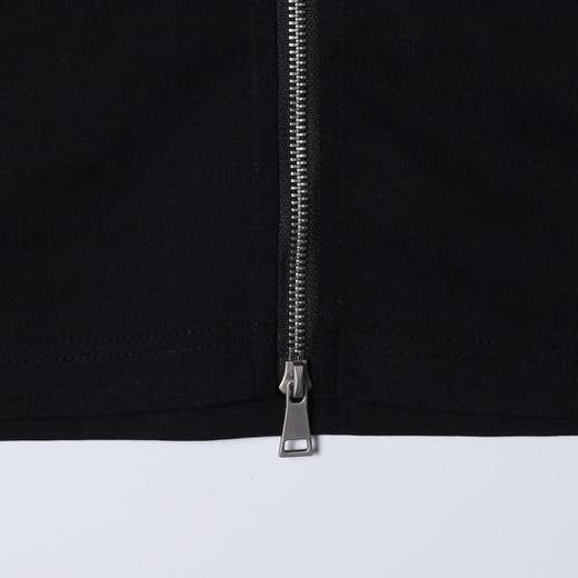 26T231SDSA男装2026新款高贵轻奢极简风纯色拉链开衫短袖T恤百搭宽松潮 商品图4