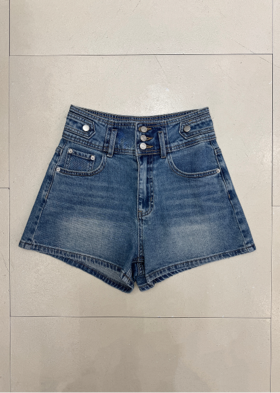 【门店同款】ENJOY夏季三粒扣牛仔短裤 163793391