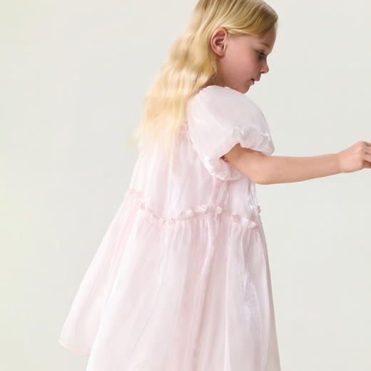 马克珍妮梦幻甜美女童欧根纱公主裙2026年夏装新款560856 商品图4