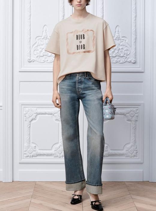 女款棉质宽松落肩短袖T恤fe010 商品图3