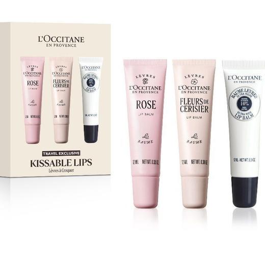 L'OCCITANE欧舒丹 香氛润唇膏（全新樱花/乳木果/瑰香 ）12ml*3 滋润保湿补水留香 商品图2