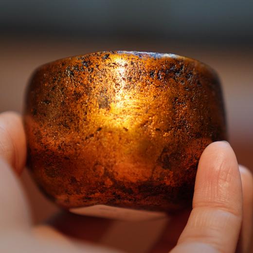 【鹿角金杯大漆主人杯】金箔鹿角霜收藏级非遗手作 商品图4