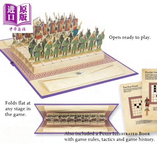 【中商原版】拉库利棋 古罗马游戏立体书 Latrunculi The Ancient Rome Game 英文原版 David Hawcock  士兵游戏双人策略棋盘书 商品图2
