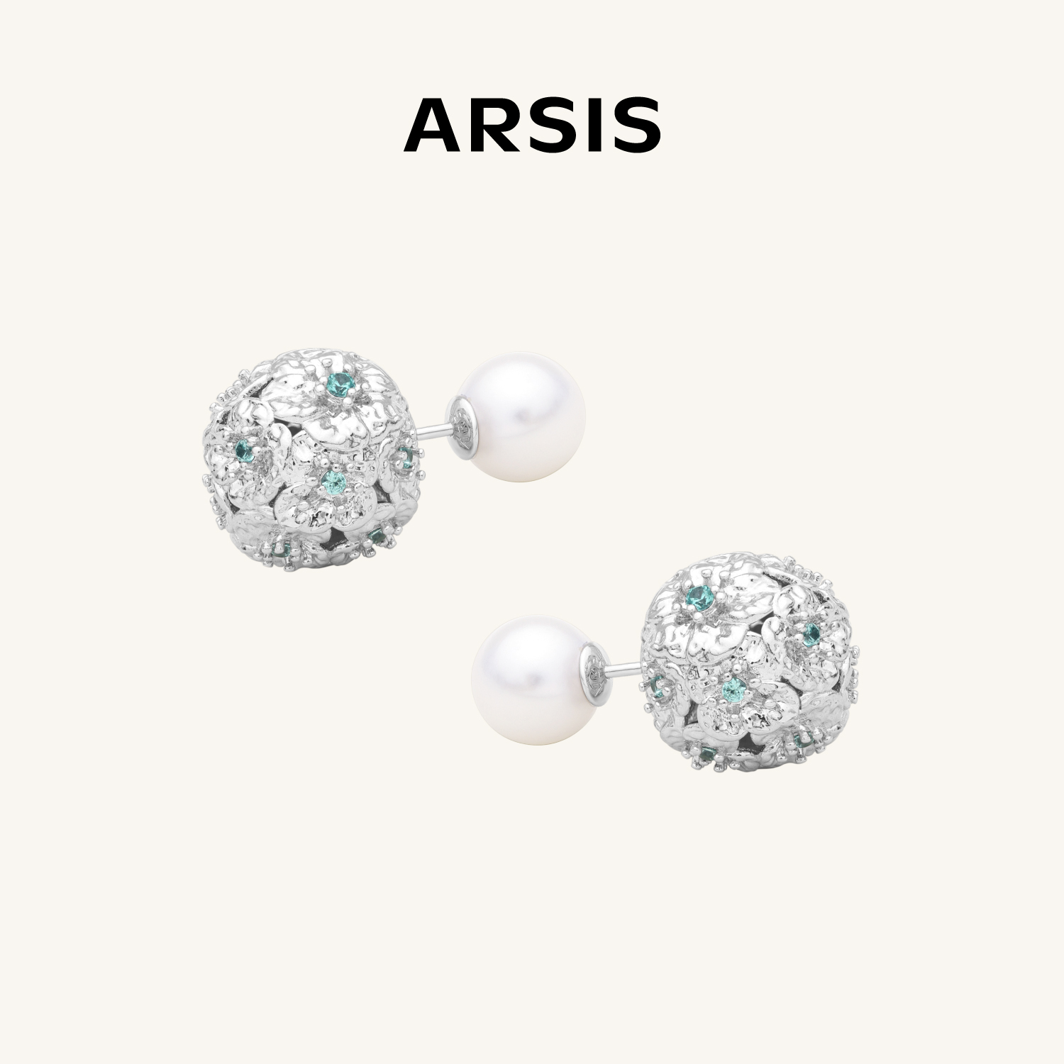 ARSIS 丨 繁绮系列 繁花绣球两戴耳钉