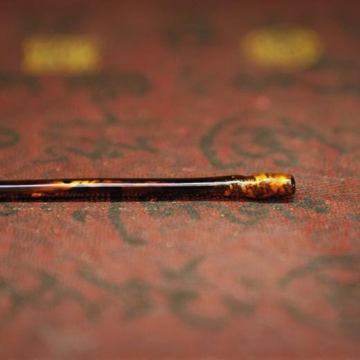 【沉华·点金大漆茶拨】金箔银箔漆器茶器 商品图9