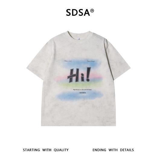 26T179SDSA男装2026新款高贵轻奢美式复古字母印花圆领短袖T恤百搭上衣 商品图5