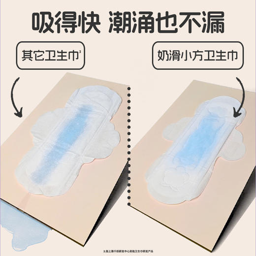 Herlab她研社奶滑小方卫生巾夜用290mm6片夜用卫生巾158743701 商品图2