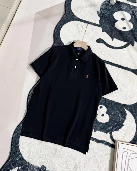 F032524小马刺绣休闲修身商务翻领情侣款短袖半袖T恤 商品图6