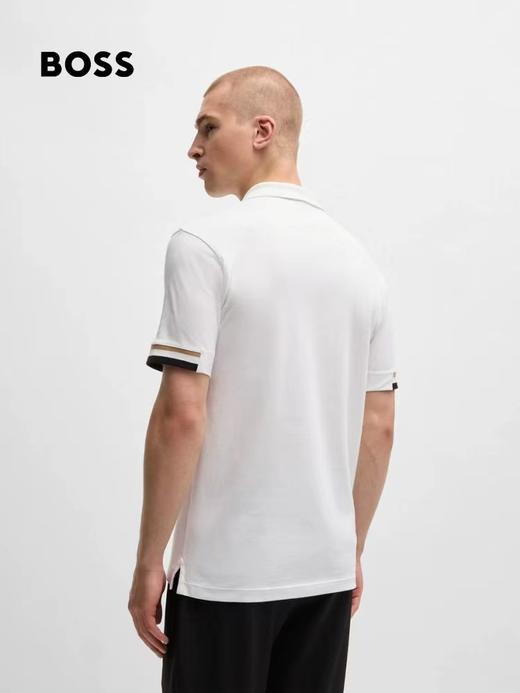 F032549新款男士舒适吸汗透气撞色休闲日常短袖Polo衫 商品图10