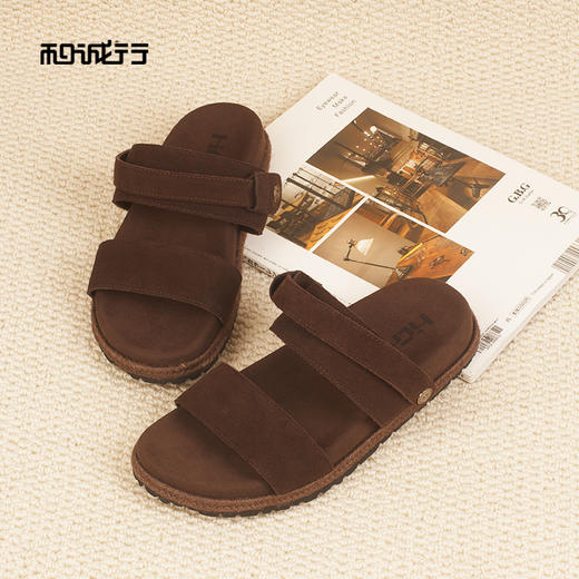 和诚行2026夏季新款高级感可调节户外防滑耐磨男式凉鞋0551294 商品图2