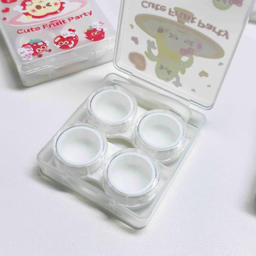 可爱卡通星座猫咪风隐形眼镜盒含镊子小棒双联盒2副装B28 商品图7