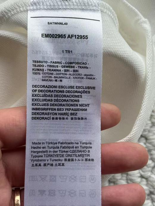 F032572秋冬新款情侣款珠地纯棉圆领刺绣柔软舒适短袖薄T恤 商品图12