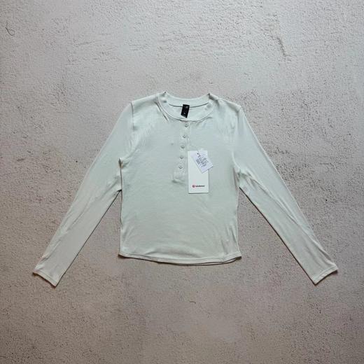 F032505春夏新品四色小半领纽扣紧身打底衫长袖T恤 商品图5