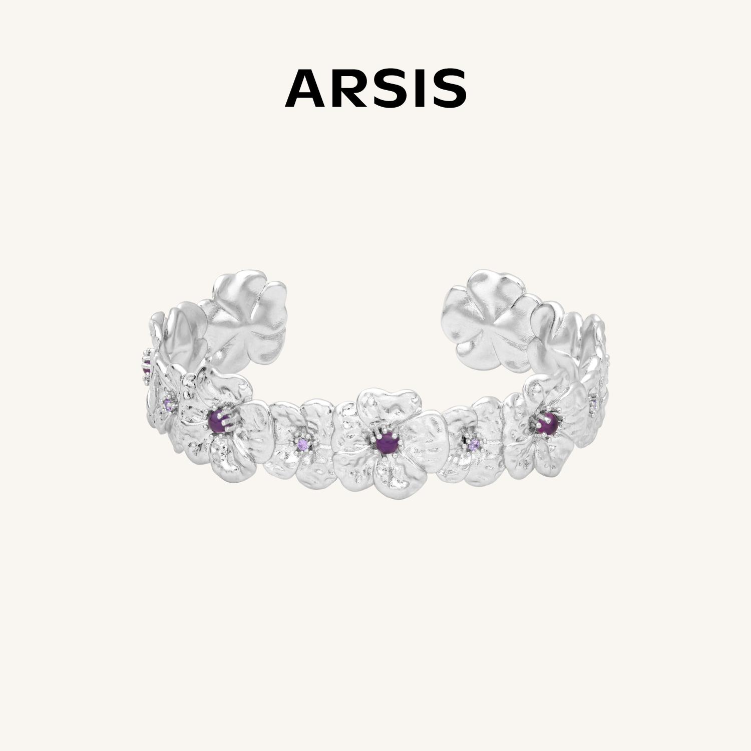 ARSIS 丨 繁绮系列 繁花风影手镯窄版