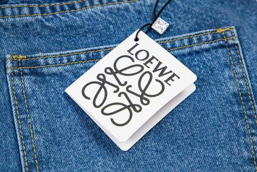 F032503刺绣logo情侣中筒中腰直筒九分设计中腰牛仔裤 商品图7