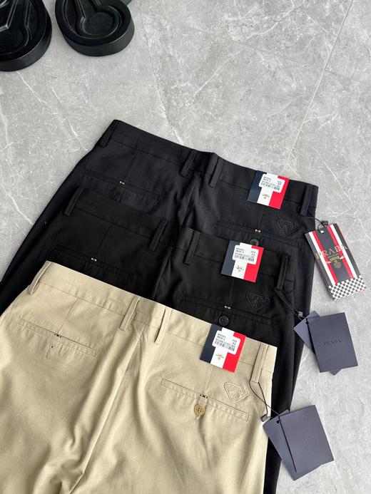 F032552通勤休闲立体裁剪刺绣logo男士春夏薄款商务休闲裤 商品图1