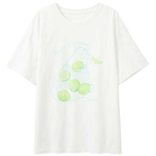 三彩独醒2026夏季新款小清新字母印花T恤宽松短袖套头衫上衣F 商品图4