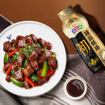 味达美初系列臻品蚝油580g挤挤装蚝汁含量40%+双重提鲜汤料炒菜欣和出品 /粮油调味 /调味品 /蚝油 商品图1