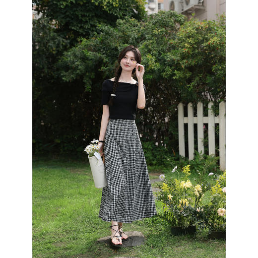 鹿向南【0328/20:00新品前1小时7折限量100件】黑色T恤 商品图3