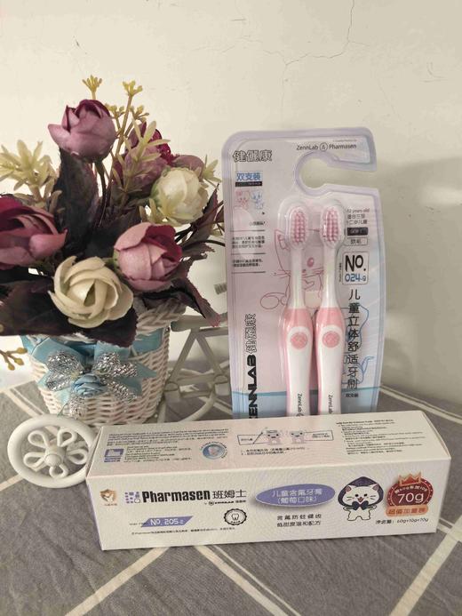 2支班姆士儿童含氟牙膏（草莓口味、葡萄口味）70g 商品图3