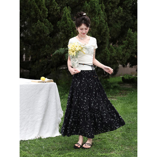 鹿向南【0328/20:00新品前一小时7折】杏色T恤 商品图2