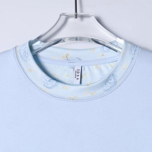 SDSA男装2026新款高贵轻奢潮牌玫瑰花印花圆领短袖T恤百搭简约潮 商品图1