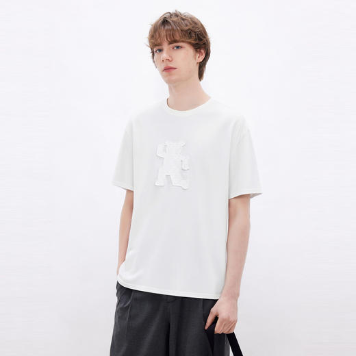 gxgjeans男装 老花小熊潮流时尚宽松圆领短袖T恤男生 26夏新品 商品图1