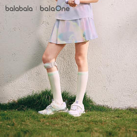 【balaOne】巴拉巴拉童装女童短裙儿童裙子2026夏装新款A型百褶裙