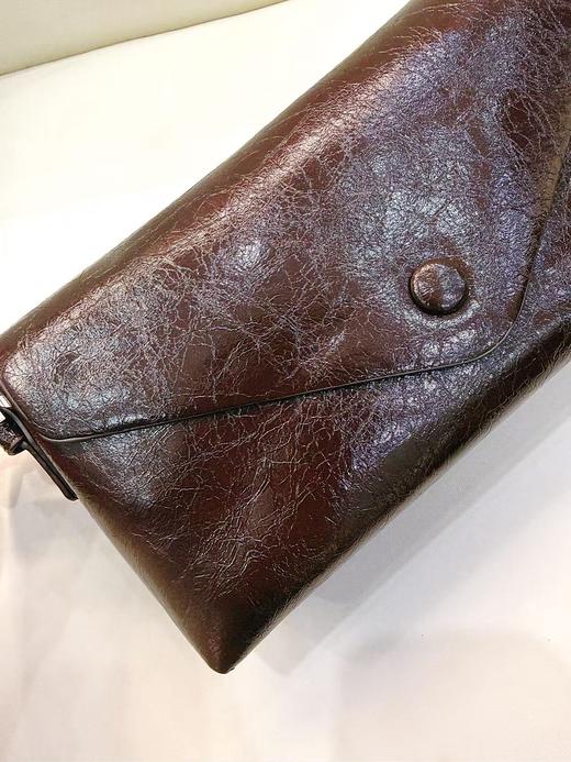 双肩带牛角包咖啡色 商品图2