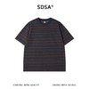 26T241SDSA男装2026新款高贵轻奢时尚撞色条纹圆领短袖T恤百搭宽松上衣 商品缩略图1