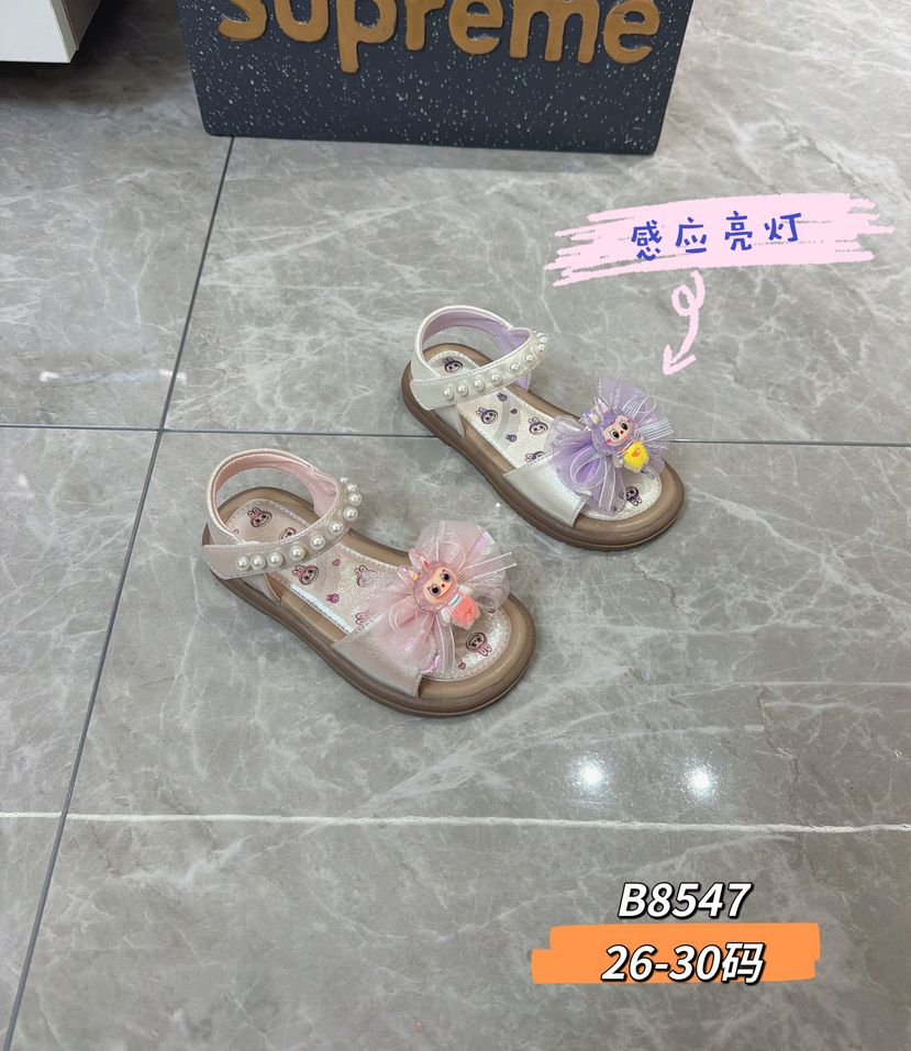 新款凉鞋B8547  26-30码 （带感应灯）